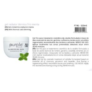 Gel Frio Reductor Menta 500ml
