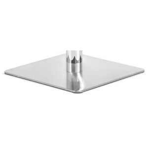 Pie Cuadrado plano acero inoxidable pulido para bomba B90