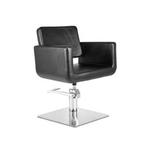 Sill. SAMOA Negro 006 Pie Cuadrado plano Acero Inox (P27) y B.Hid (B90)