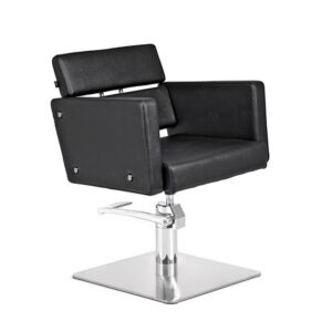 Sill. COSMO Negro 006 Pie Cuadrado Acero Inox P27 y B.Hid B90