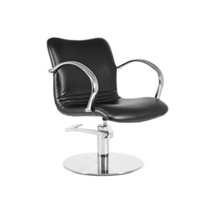 Sill. DELIA Negro 006 Pie Redondo Acero Inox P29 y B.Hid B90