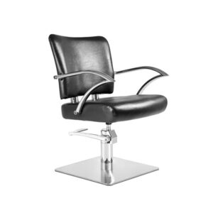 Sill. EROS Negro 006 Pie Cuadrado Acero Inox P27 y B.Hid B90