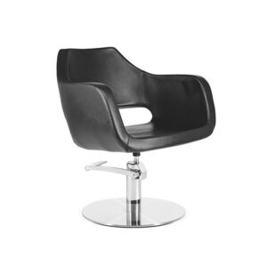 Sill. CLIO (S64) Negro 006 con pie Redondo Acero Inox mate (P29) y Bomba Hid (B90)