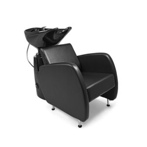 Lavac. SATURNO Negro 1 Pto. Poza ADONIS Negra + Sillon Afrodita Negro 006