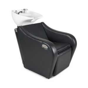 Lavac. TYRION Negro 006 Con Reposapies Electrico (Mueble Fibra Negro y Ceramica ADONIS Blanca