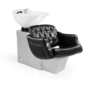 Lavac.CRETA Negro Vintage 1 pto Poza HONDA Blanca (mueble VENUS Gris)