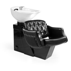 Lavac.CRETA Negro Vintage 1 pto Poza HONDA Blanca (mueble VENUS Negro)