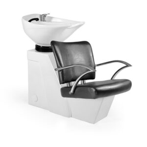 Lavac. EROS Negro 006 1 Pto Poza Honda Blanca (Mueble Venus Blanco)