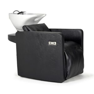 Lavacabezas DRACO Negro 006 Reclinacion Electrica (Ceramica Adonis Blanca y Sist. Antig. GR101A)