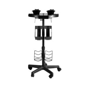 Carro ayudante LAMBDA Negro con portatintes y 2 bols