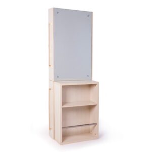 Tocador 1 Pto MALTA Roble Claro con mueble auxiliar incorporado