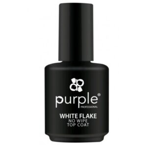 Purple White Flake No Wipe Top Coat 15ml