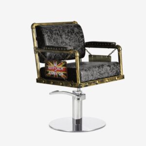 Sillón Barbero Cenit Negro Pie Redondo Bomba Hidráulica